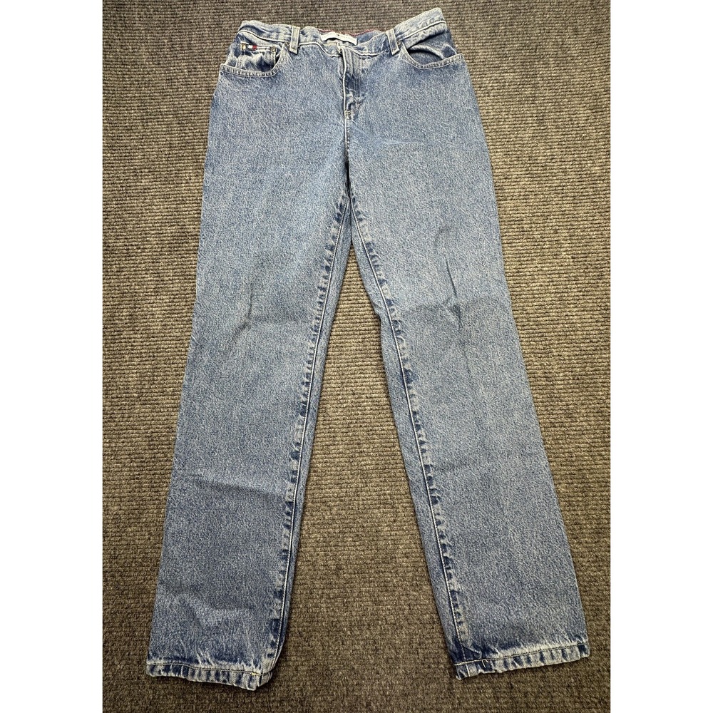 Vintage Tommy Hilfiger Jeans Womens 10 L/33 Blue Denim Relaxed Straight Leg 90s